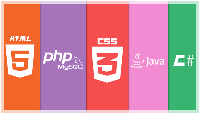 Farklı programlama dili ve teknoloji logoları