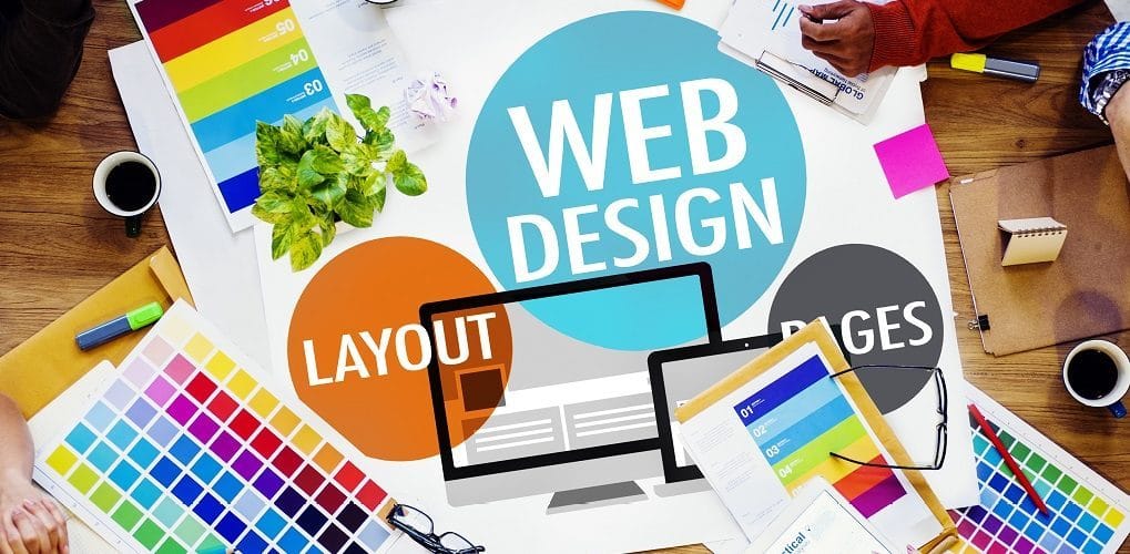 Web tasarım için modern renk paleti çalışması